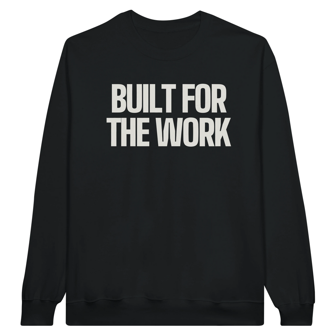 Sweat crewneck BUILT FOR THE WORK — 8,4 oz coton ringspun US